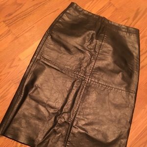 Gap A-line leather skirt, size 6